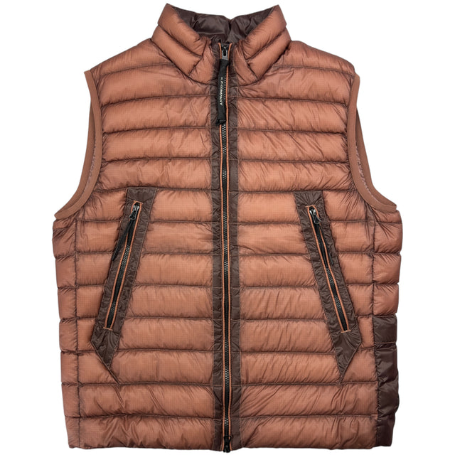 C.P. Company D.D. Shell Down Lens Gilet - Brown