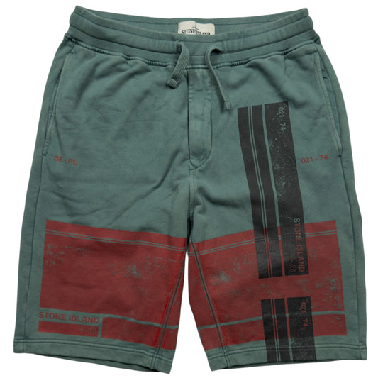 S/S 21 Stone Island Graphic Print Shorts