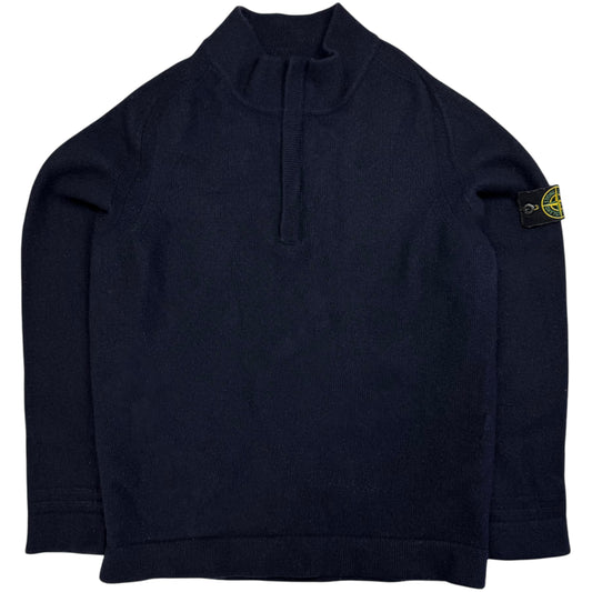 A/W 18 Stone Island Lambswool Quarter Zip Sweater