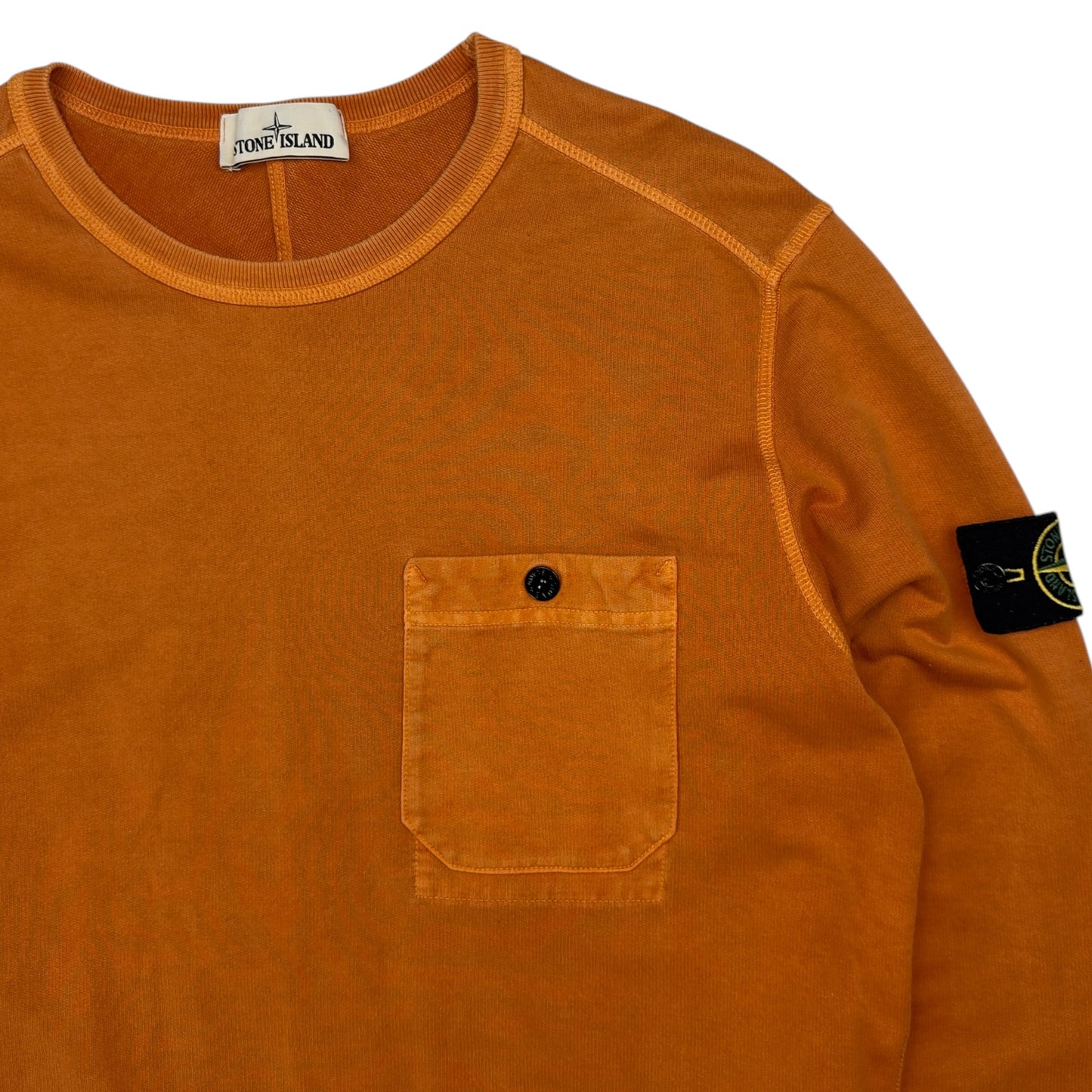 S/S 16 Stone Island Pocket Crewneck - Orange