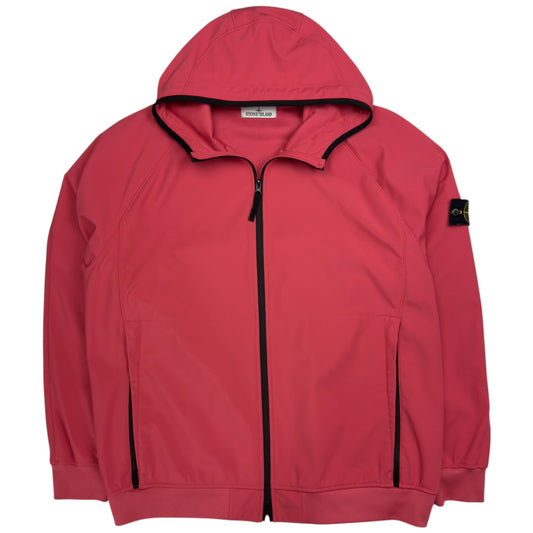 S/S 23 Stone Island Light Soft Shell-R Jacket with e-dye Technology - Pink