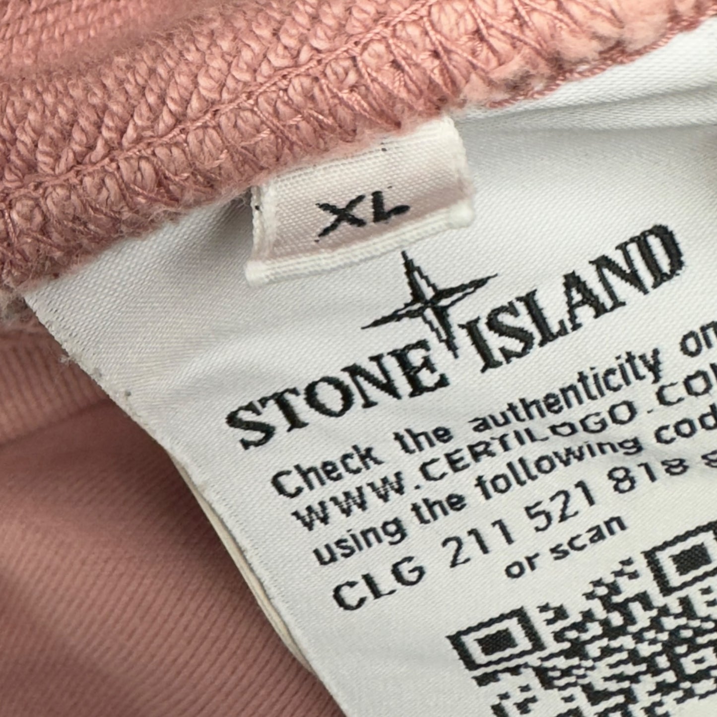 S/S 21 Stone Island Hoodie - Pink