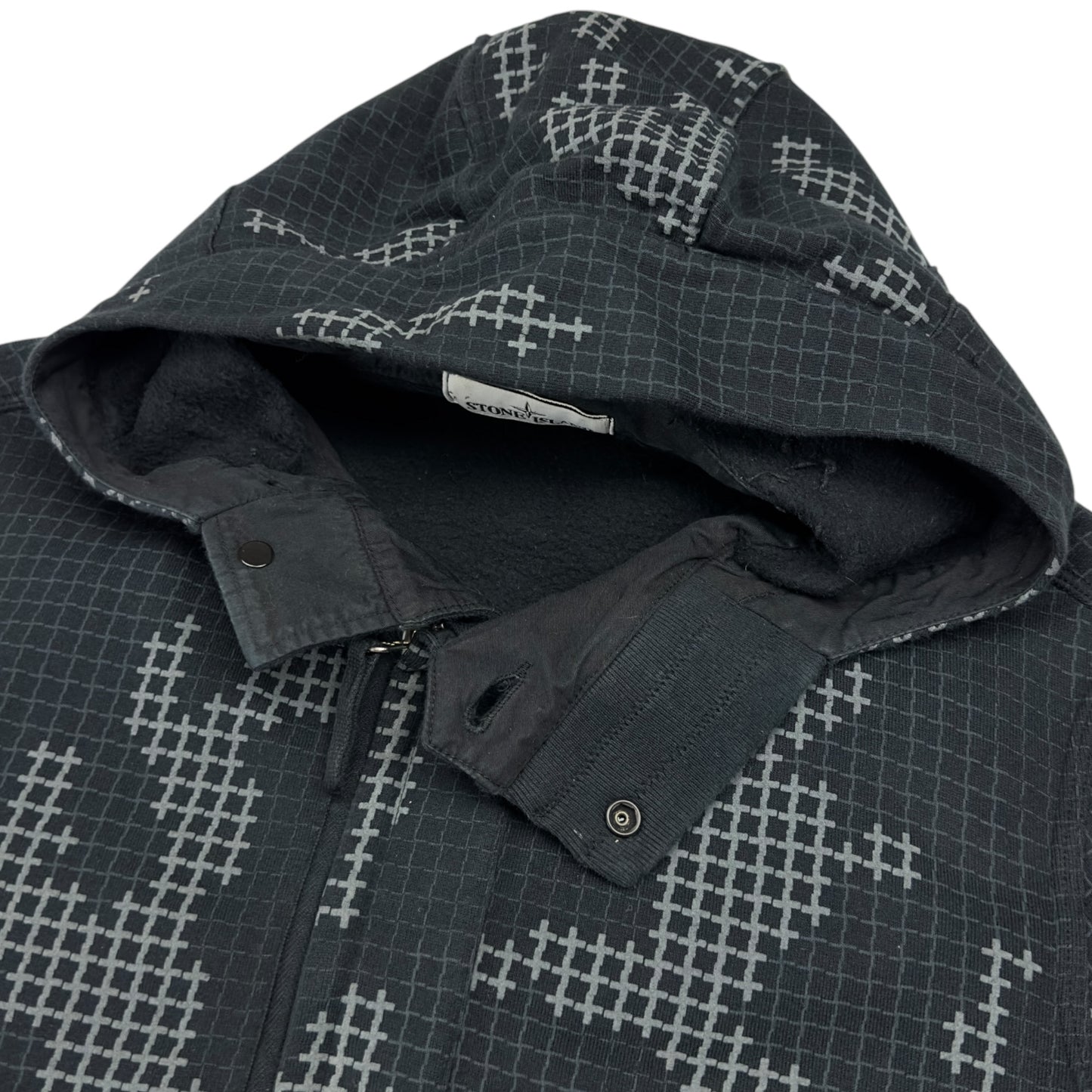 A/W 17 Stone Island Grid Check Camo Hoodie