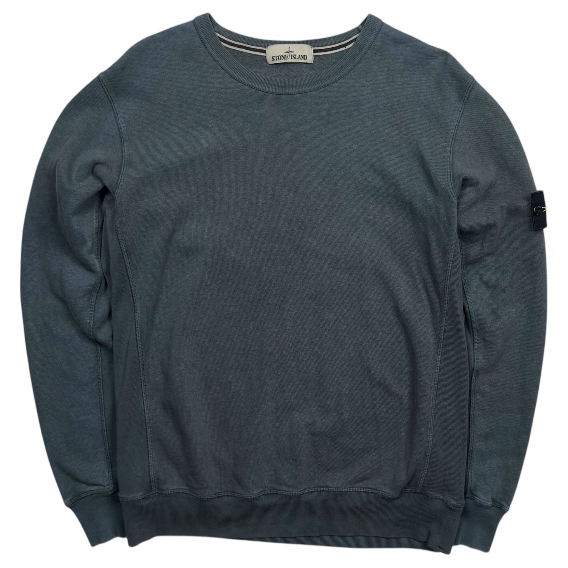 S/S 14 Stone Island Crewneck Sweater Grey blue – Dans Designer Ltd