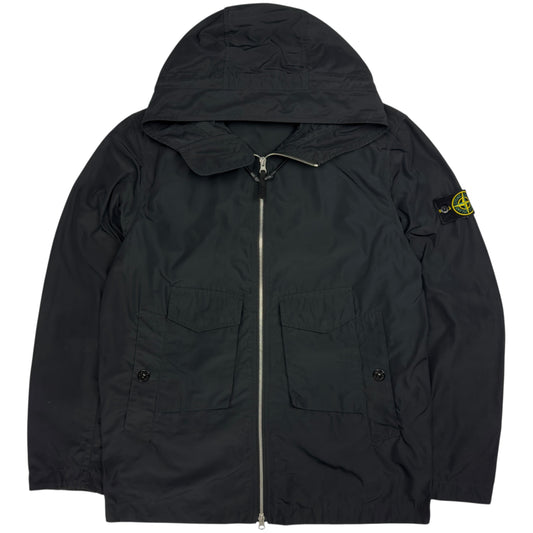 S/S 21 Stone Island Micro Reps Parka Jacket - Black