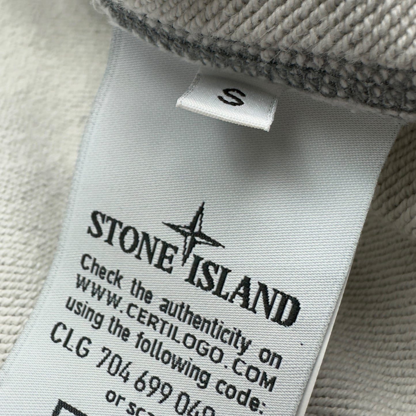 S/S 19 Stone Island Full Zip Hoodie - Grey