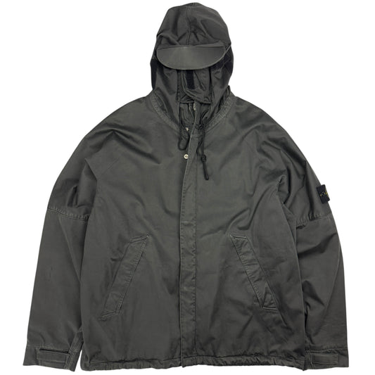 A/W 05 Stone Island Raso Floccato Riot Mask Jacket