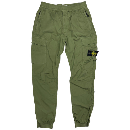S/S 22 Stone Island Stretch Cotton Cargo Trousers 32 RE-T