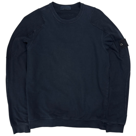 S/S 18 Stone Island Ghost Crewneck Sweater - Navy