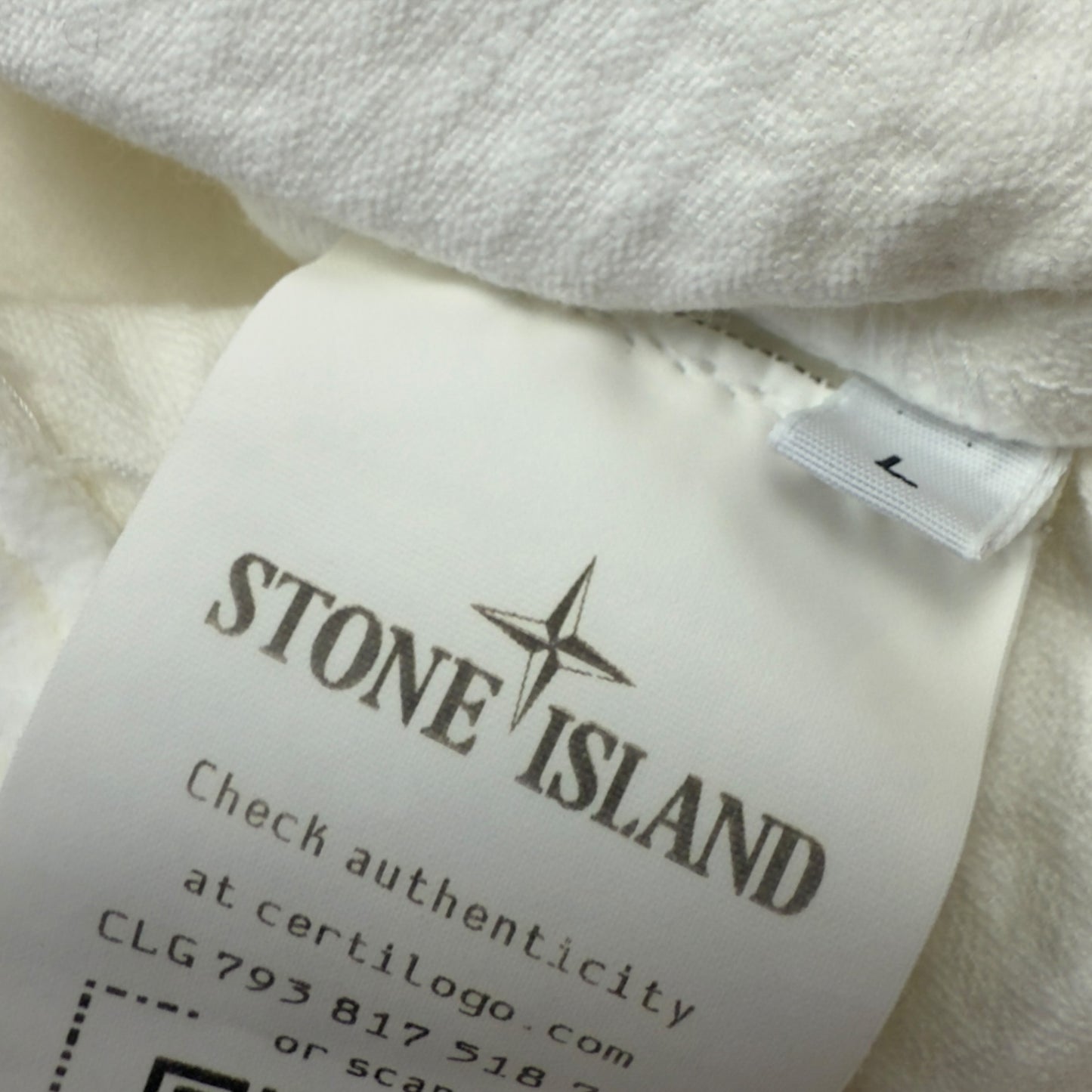 A/W 21 Stone Island Corduroy 2 Pocket Overshirt - White