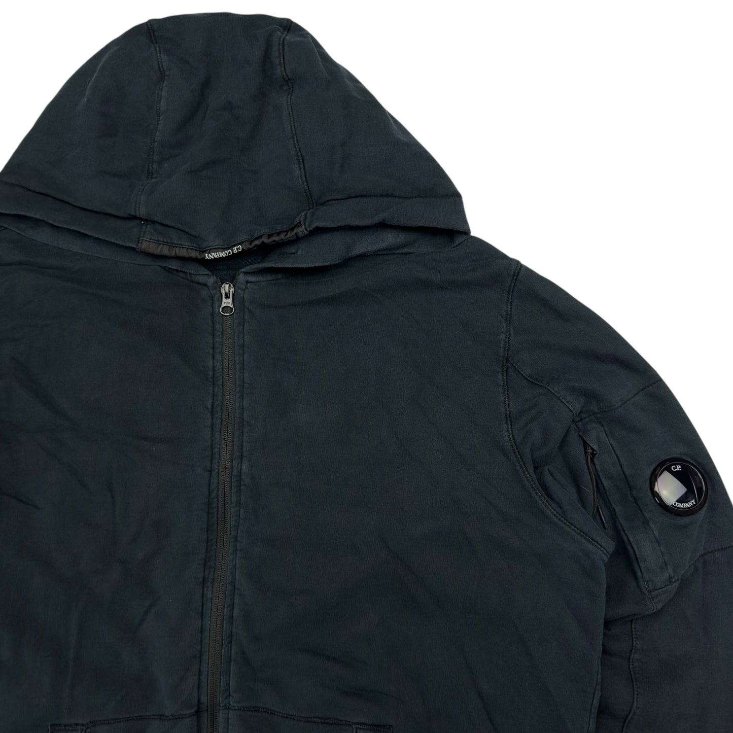 C.P. Company Full Zip Lens Hoodie - Black