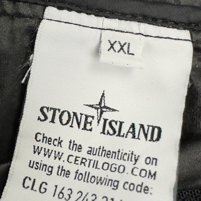 S/S 21 Stone Island Naslan Light Watro Trench Coat - Black