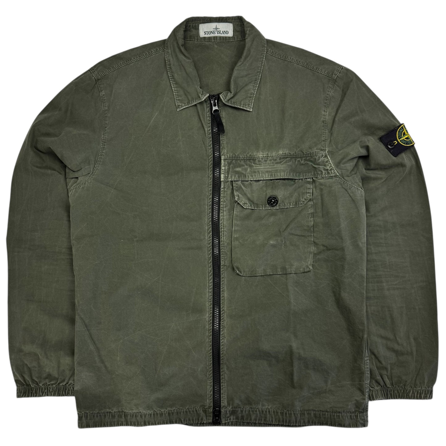 A/W 20 Stone Island T.CO+OLD Pocket Overshirt - Dark Green
