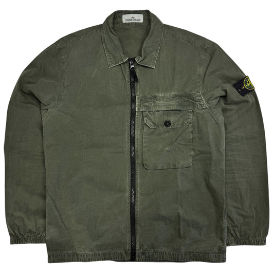 A/W 20 Stone Island T.CO+OLD Pocket Overshirt - Dark Green