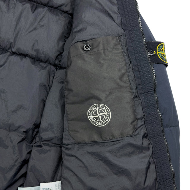 A/W 18 Stone Island Crinkle Reps NY Down Puffer Jacket - Navy