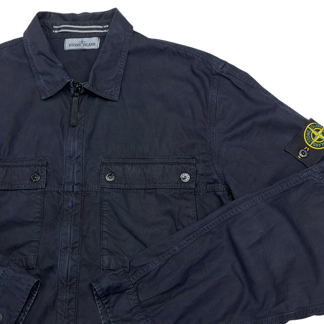 A/W 13 Stone Island Cotton Overshirt - Navy