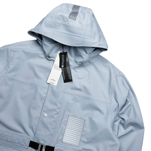 A/W 25 Stone Island Marina 3L Performance Pertex Shield Hooded Jacket - Light Blue