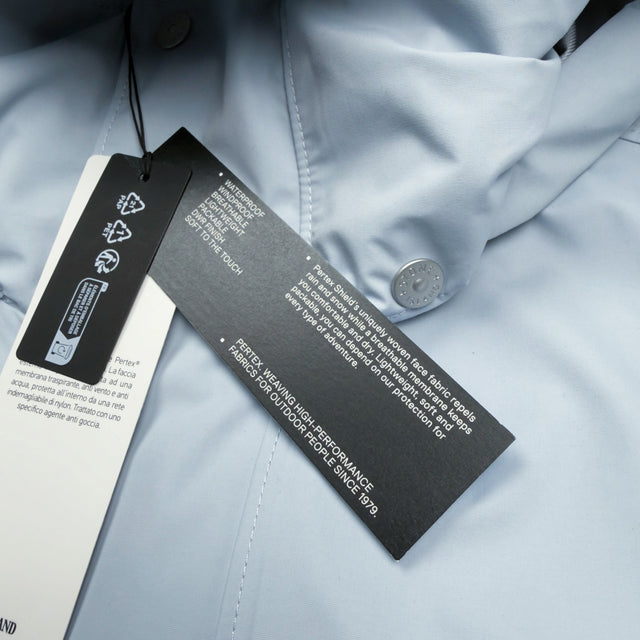 A/W 25 Stone Island Marina 3L Performance Pertex Shield Hooded Jacket - Light Blue