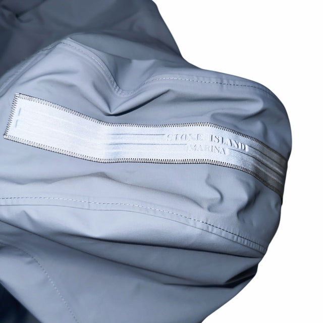 A/W 25 Stone Island Marina 3L Performance Pertex Shield Hooded Jacket - Light Blue