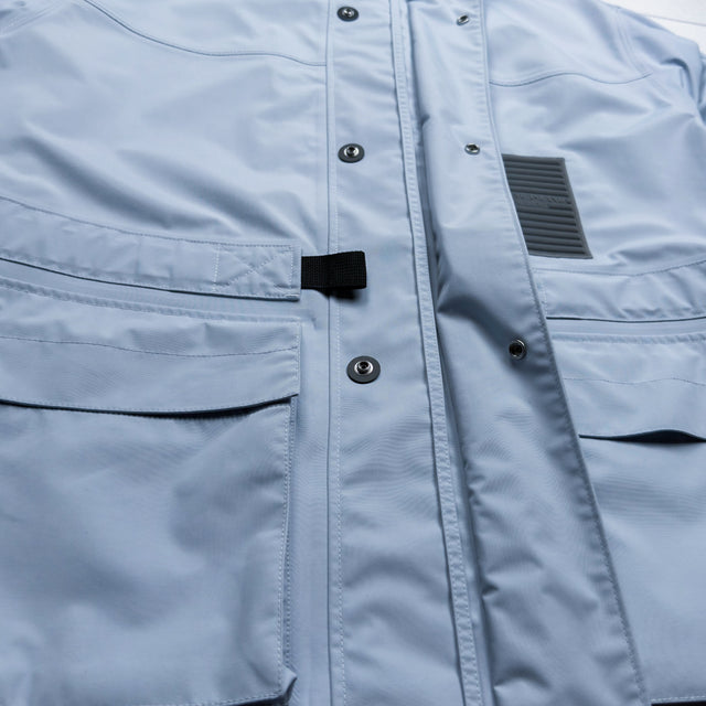 A/W 25 Stone Island Marina 3L Performance Pertex Shield Hooded Jacket - Light Blue