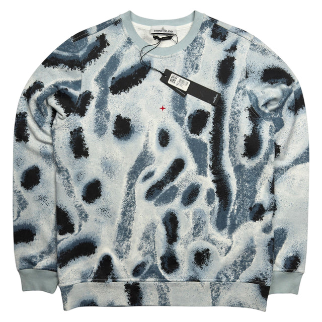 S/S 22 Stone Island Marina Reef Camo Crewneck Sweatshirt