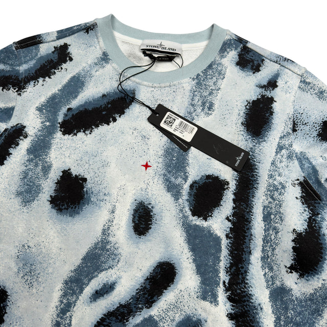 S/S 22 Stone Island Marina Reef Camo Crewneck Sweatshirt