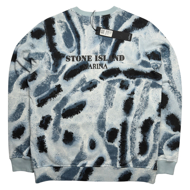S/S 22 Stone Island Marina Reef Camo Crewneck Sweatshirt
