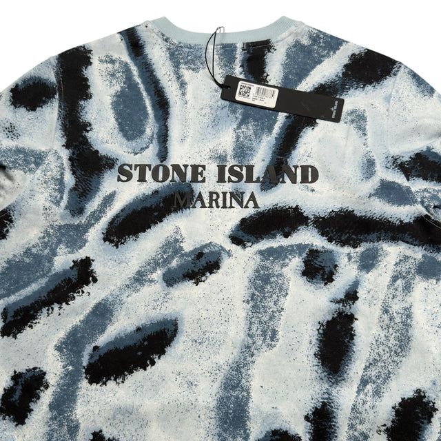 S/S 22 Stone Island Marina Reef Camo Crewneck Sweatshirt