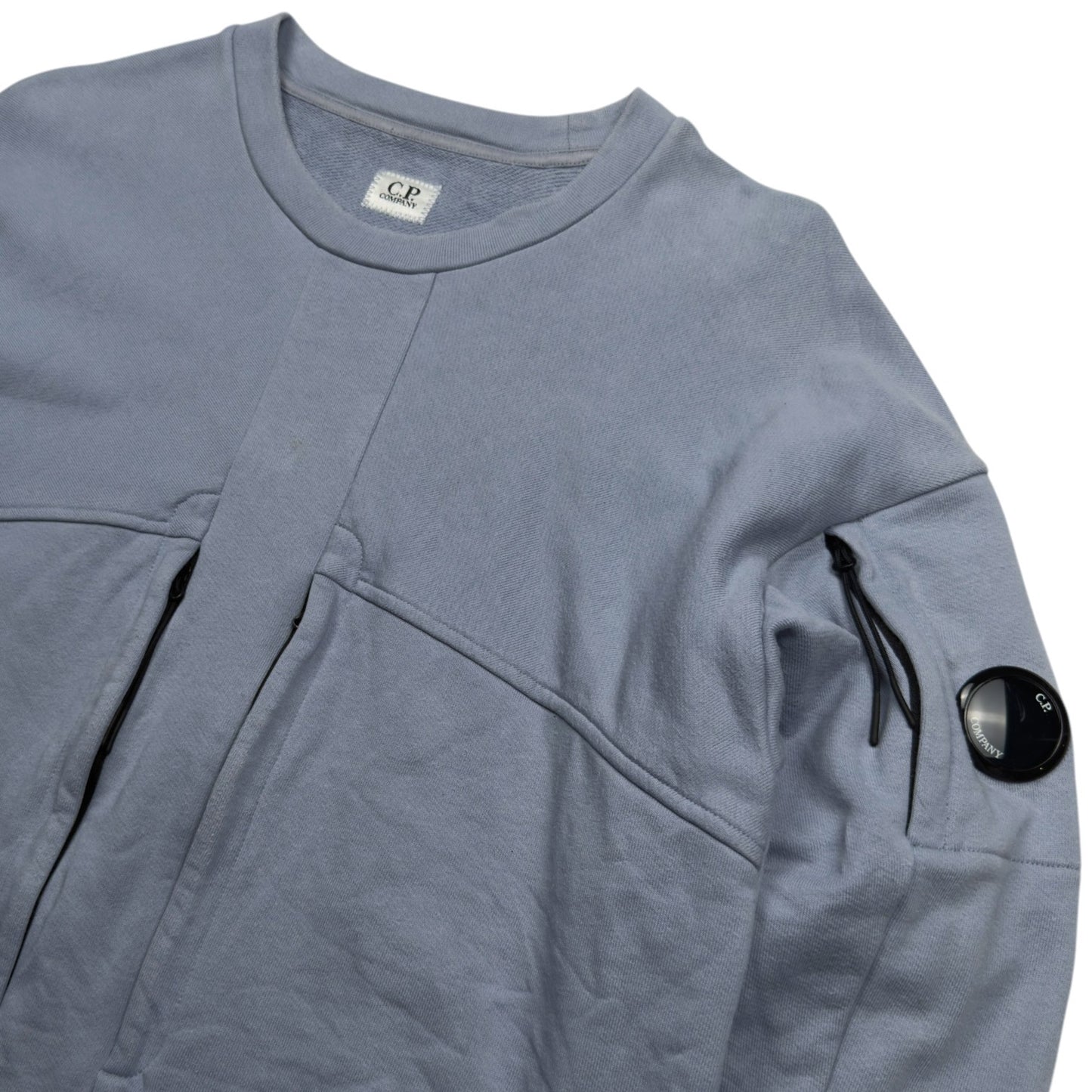 C.P. Company Utility Crewneck Sweater - Light Blue