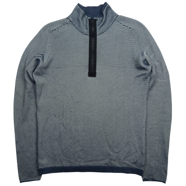S/S 09 Stone Island Knitted Striped 1/4 Zip Sweater