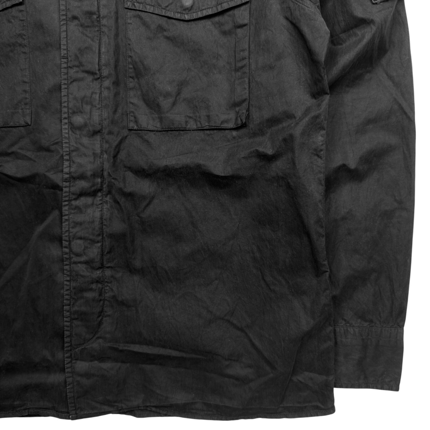 A/W 08 Stone Island Cotton Nylon Blend Overshirt - Black