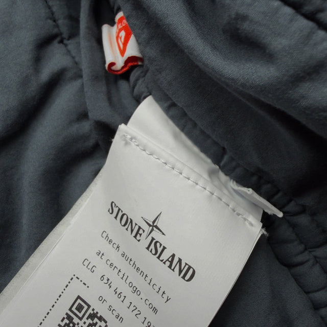 S/S 26 Stone Island Ghost Cotton Linen Quilted TC Primaloft Gilet - Slate Blue