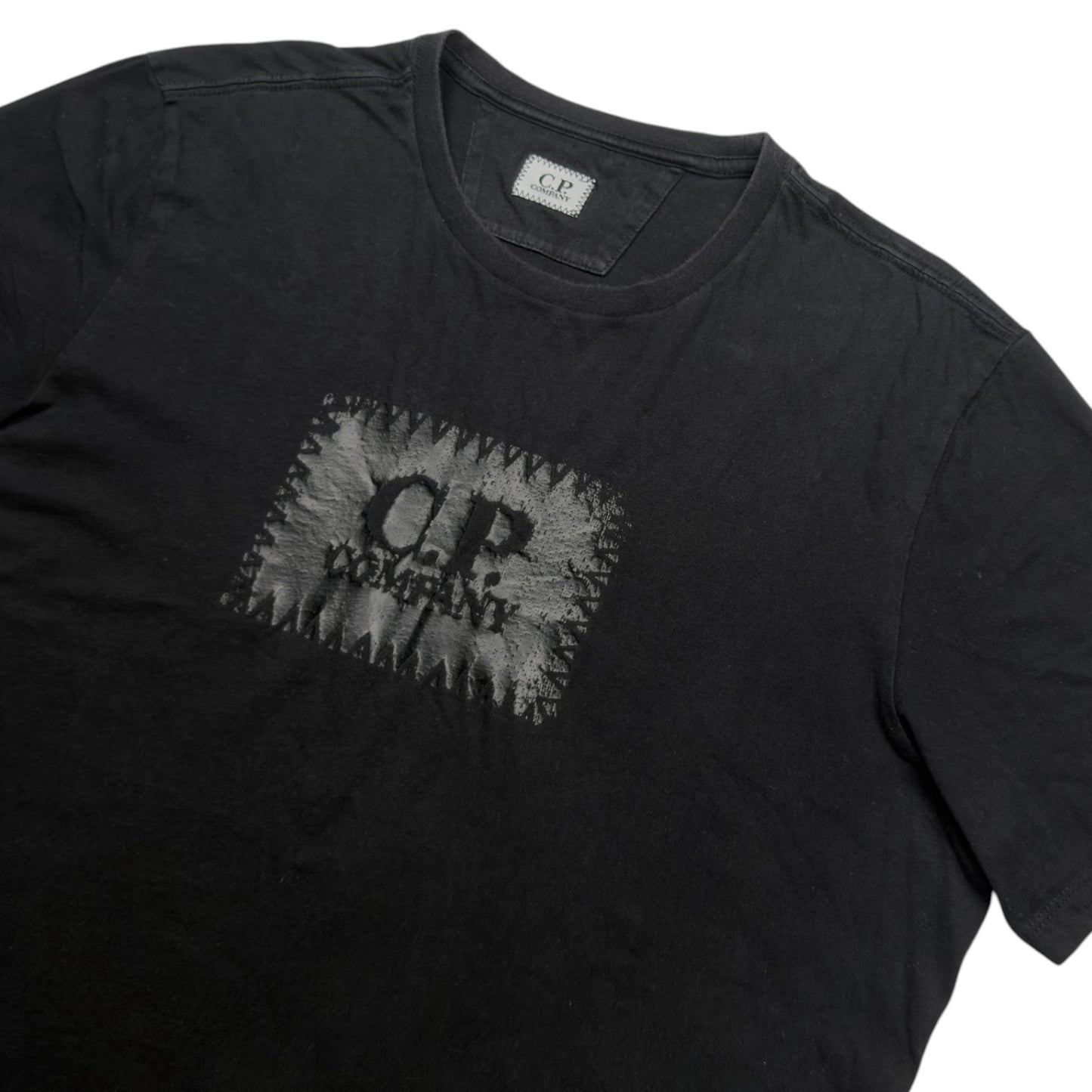 C.P. Company Big Stitch Logo T-Shirt - Black