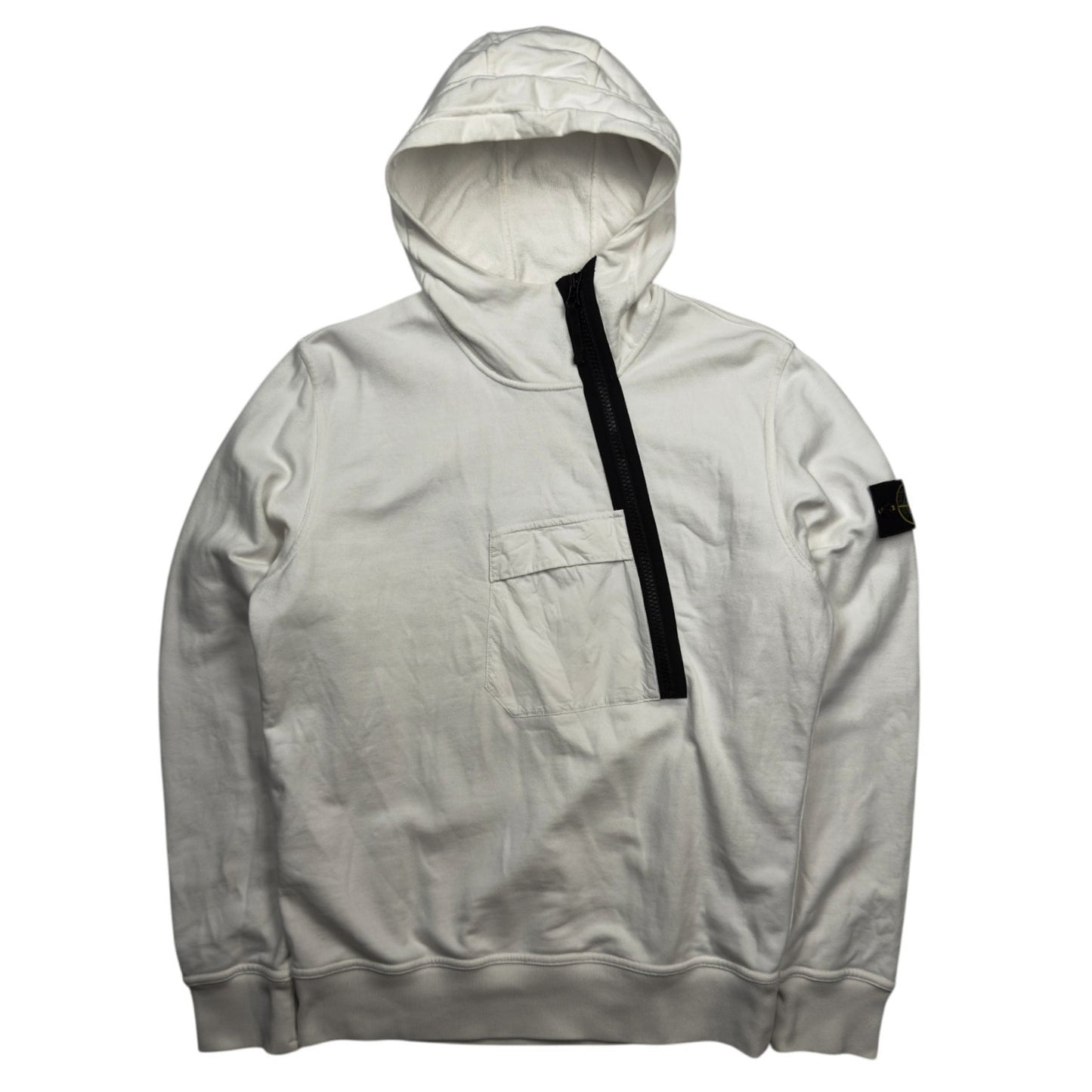 S/S 18 Stone Island Asymmetric Half Zip Hoodie