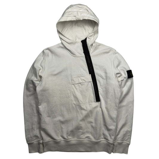 S/S 18 Stone Island Asymmetric Half Zip Hoodie