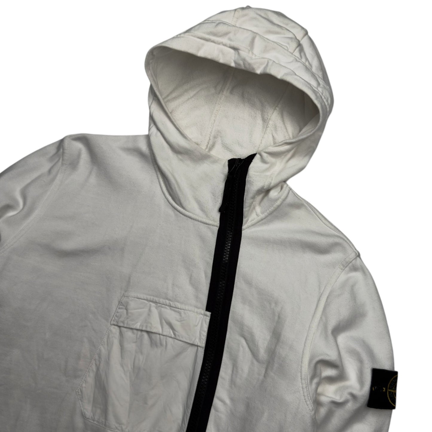 S/S 18 Stone Island Asymmetric Half Zip Hoodie