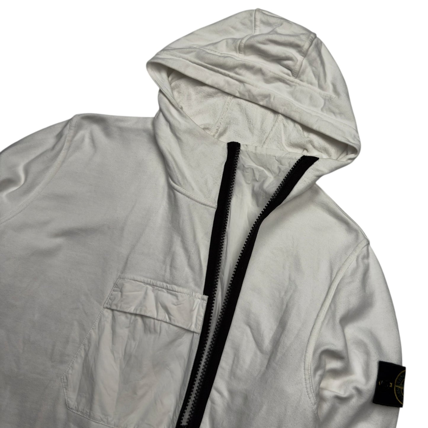 S/S 18 Stone Island Asymmetric Half Zip Hoodie