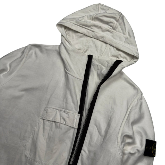 S/S 18 Stone Island Asymmetric Half Zip Hoodie