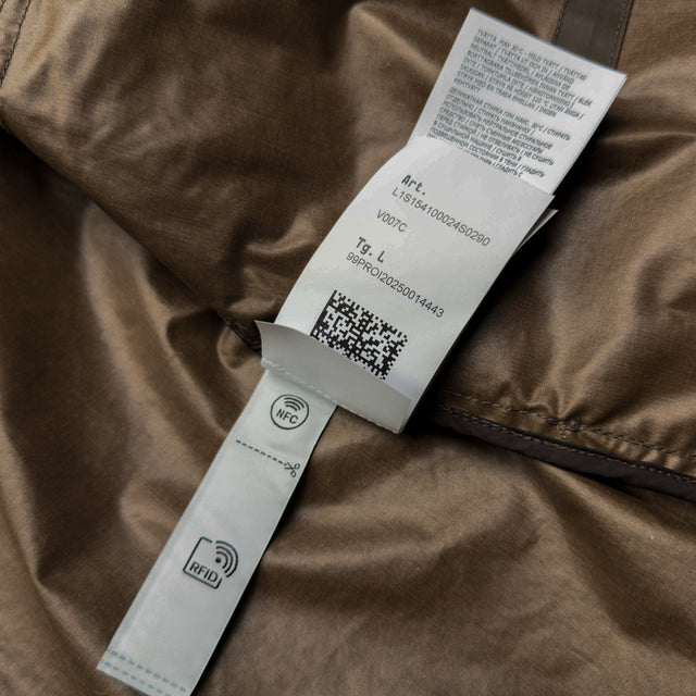 S/S 26 Stone Island Waxed Pigment Cotton Tela Field Jacket - Umber Brown
