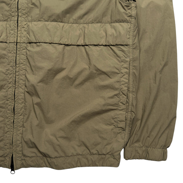 S/S 26 Stone Island Nylon Smerigliato-TC Stand Collar Jacket - Military Green