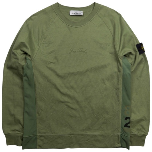 S/S 22 Stone Island 40th Anniversary 82/22 Crewneck Sweater - Green