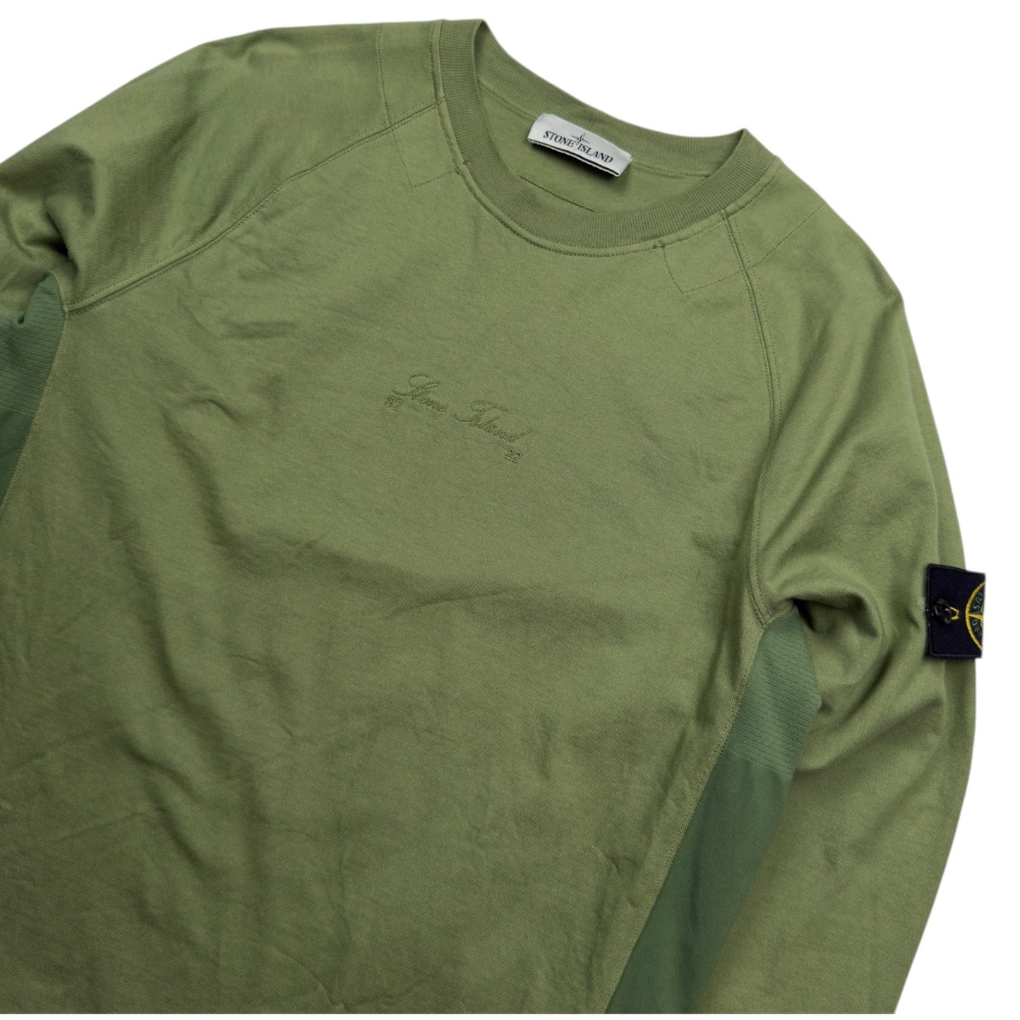 S/S 22 Stone Island 40th Anniversary 82/22 Crewneck Sweater - Green
