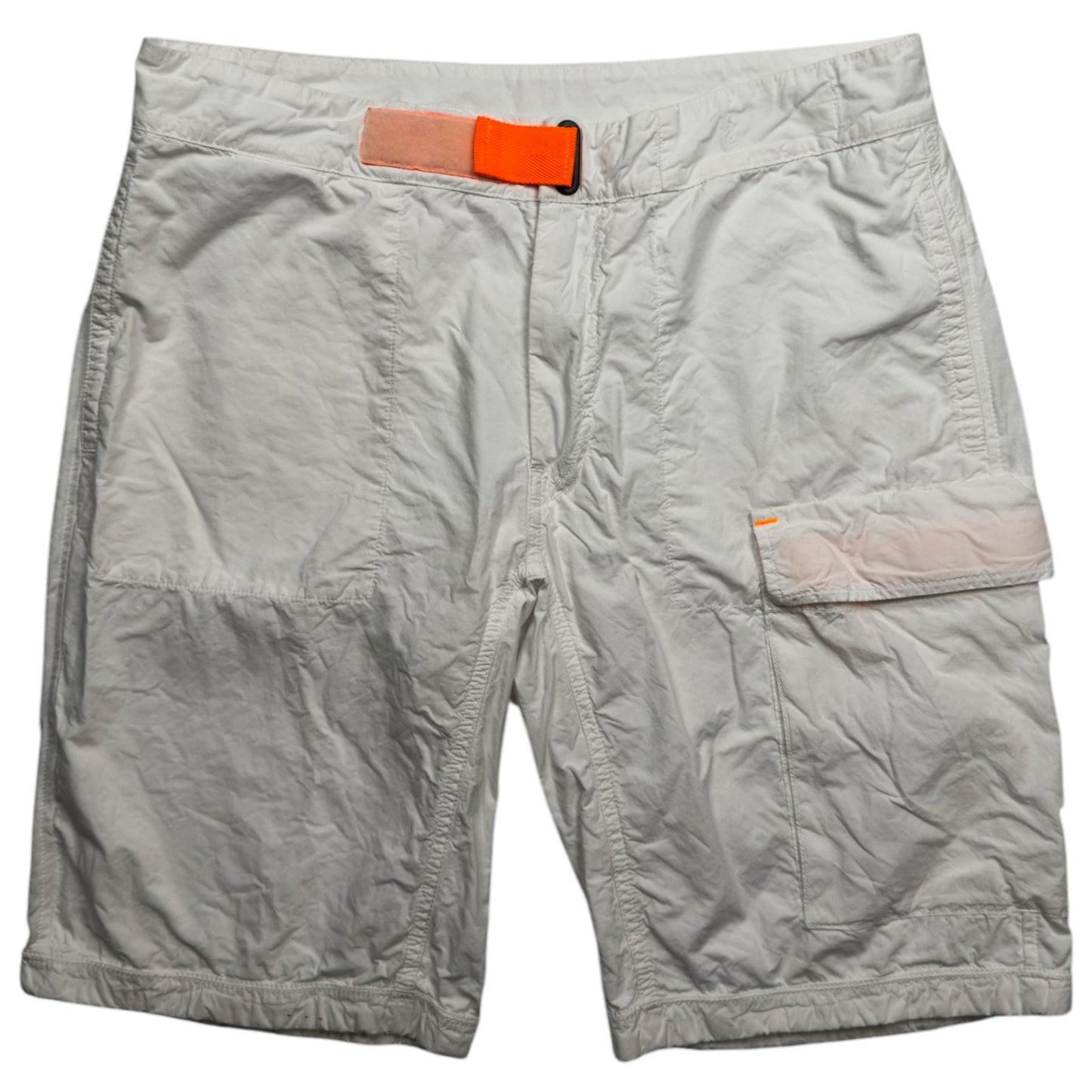 S/S 16 Stone Island Marina Reflective Spellout Bermuda Shorts