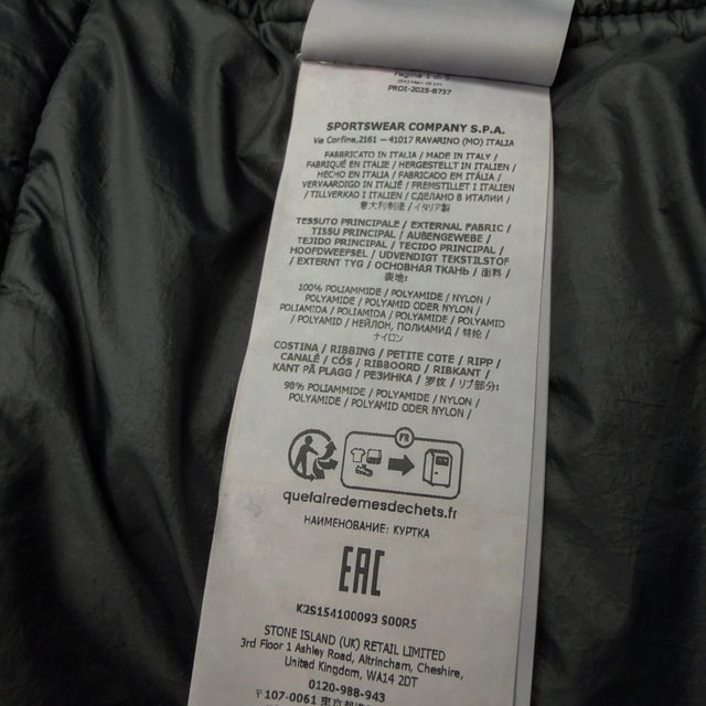 A/W 25 Stone Island Naslan-TC Corrosion Treatment Hooded Padded Jacket
