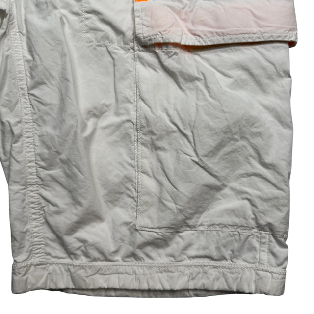 S/S 16 Stone Island Marina Reflective Spellout Bermuda Shorts