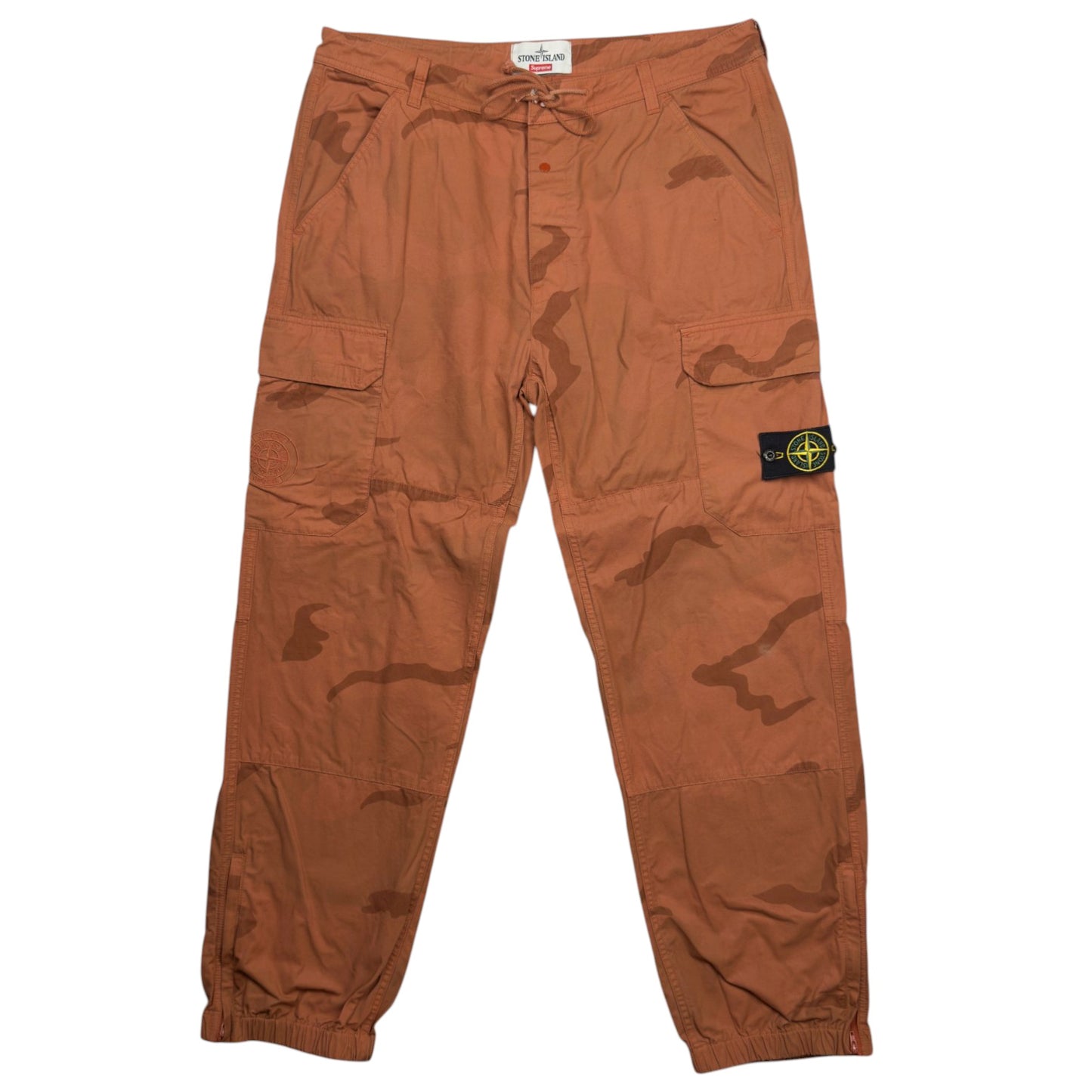 S/S 19 Stone Island x Supreme Brushed Cotton 2C Camo OVD Cargo Trousers