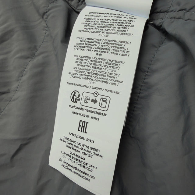 A/W 26 Stone Island Hand Painted David Light-TC Hooded Jacket - Grey & Blue