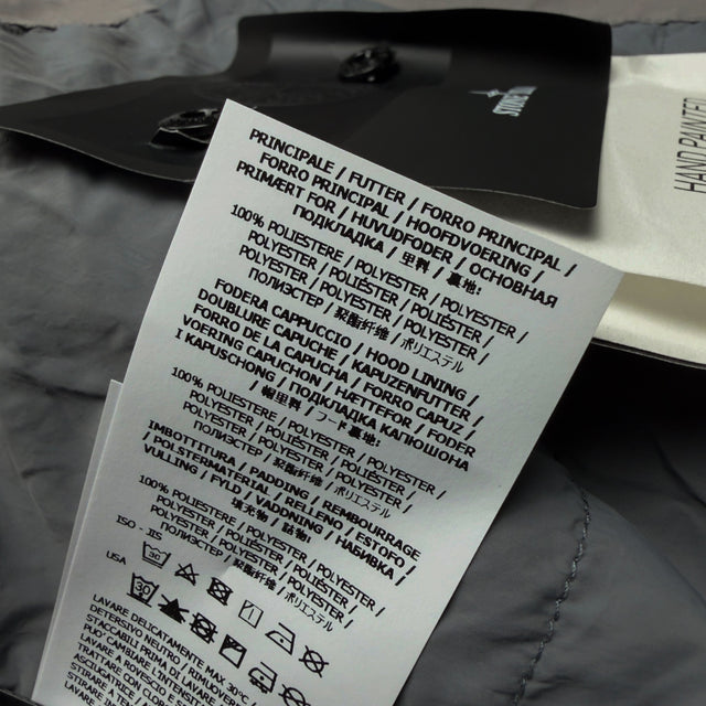 A/W 26 Stone Island Hand Painted David Light-TC Hooded Jacket - Grey & Blue