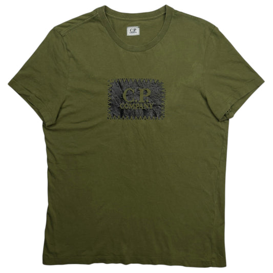 C.P. Company Big Stitch Logo T-Shirt - Green