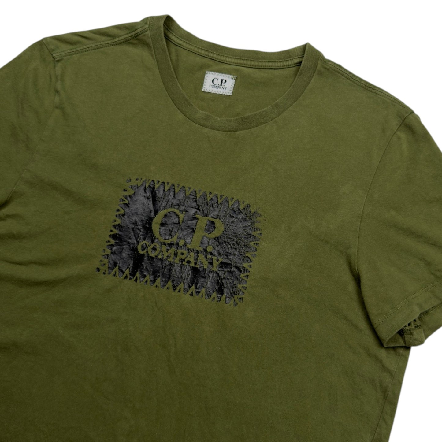 C.P. Company Big Stitch Logo T-Shirt - Green